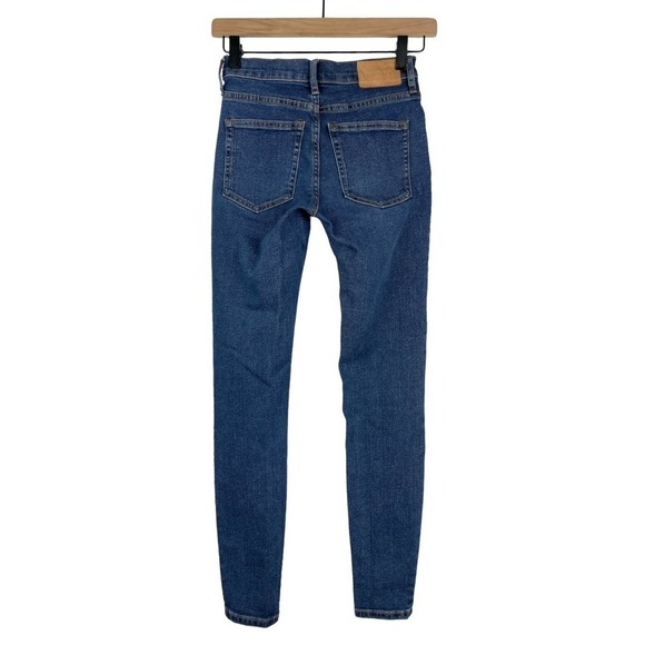 Everlane Mid Rise Medium Wash Skinny Ankle Jeans | 23 Regular - Picture 6 of 11